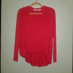 Michael Stars Long sleeve Surplice Tee